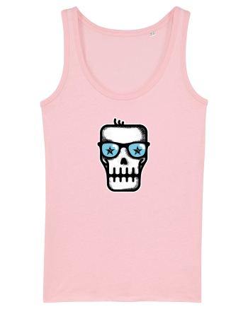Dead Rock Star Skull Cotton Pink