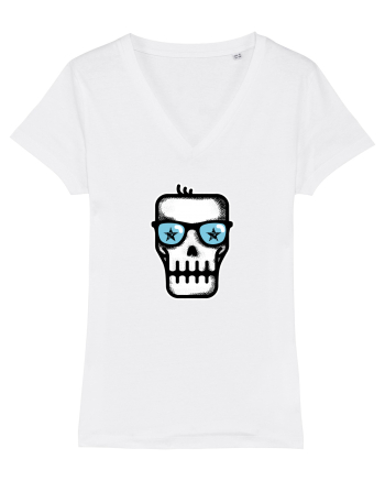 Dead Rock Star Skull White
