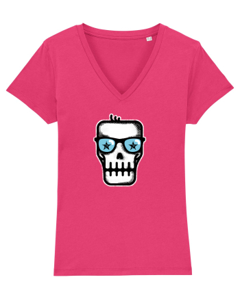 Dead Rock Star Skull Raspberry