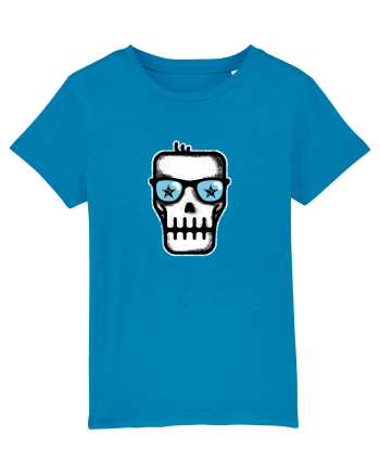 Dead Rock Star Skull Azur