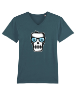 Dead Rock Star Skull Tricou mânecă scurtă guler V Bărbat Presenter