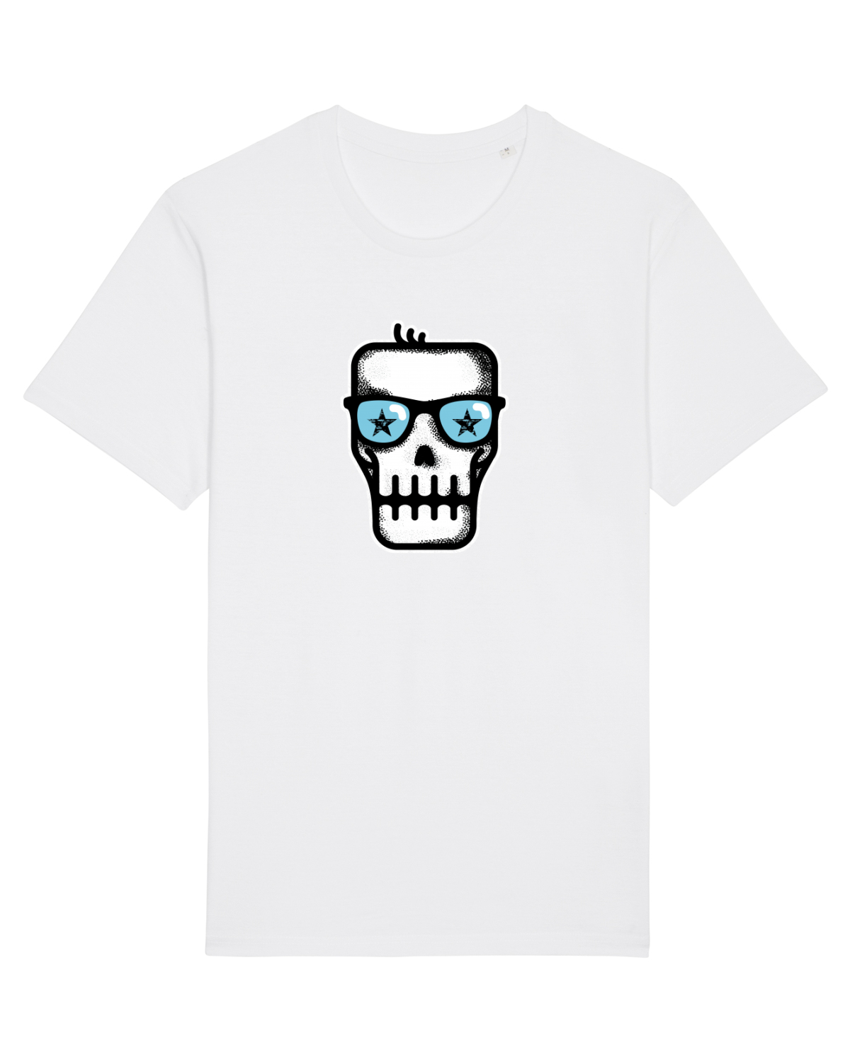 Tricou mânecă scurtă Unisex Rocker White
