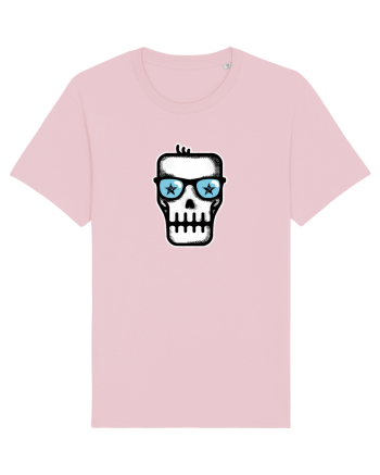 Dead Rock Star Skull Cotton Pink