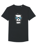 Dead Rock Star Skull Tricou mânecă scurtă guler larg Bărbat Skater