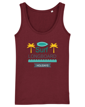 Surf Longboard Burgundy