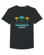 Surf Longboard Tricou mânecă scurtă guler larg Bărbat Skater