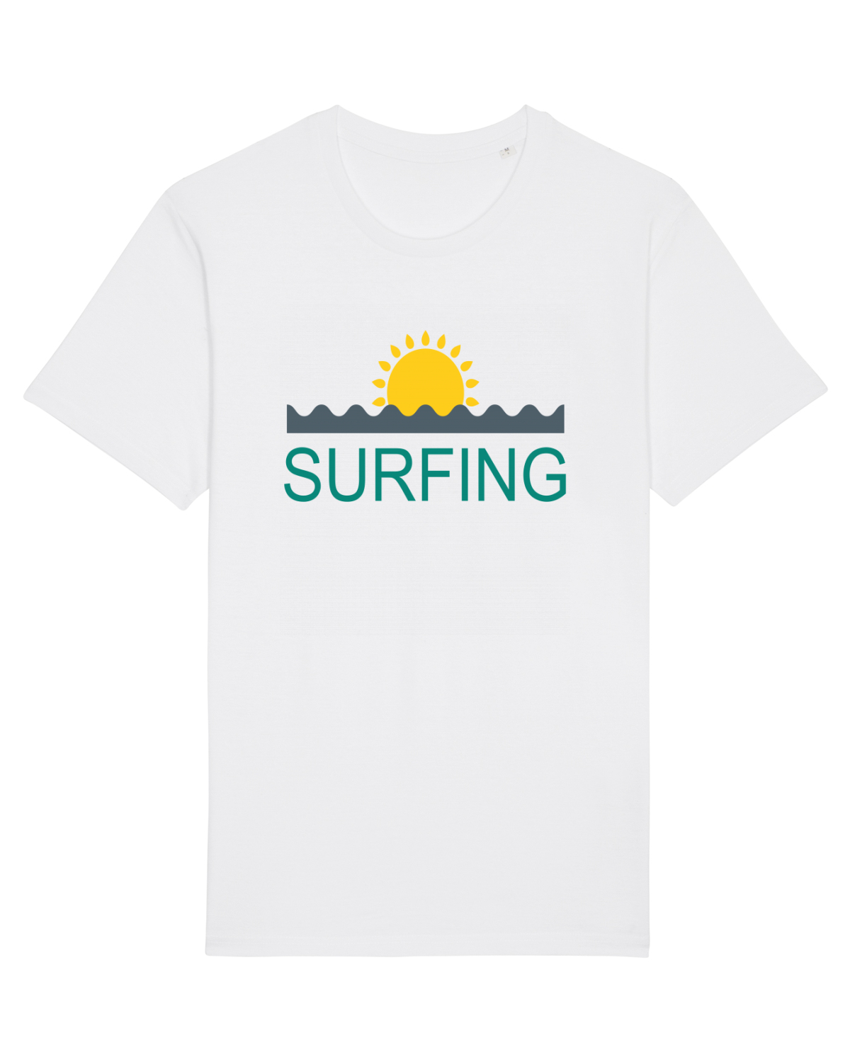 Tricou mânecă scurtă Unisex Rocker White