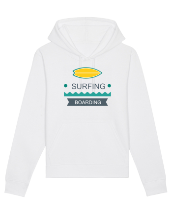 Surfing Boarding White