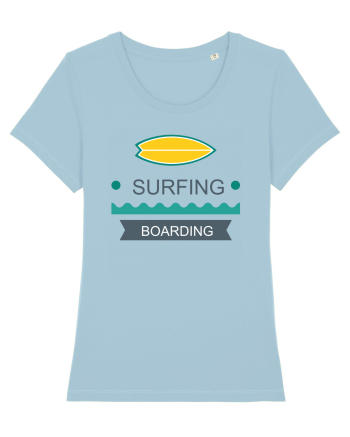 Surfing Boarding Sky Blue