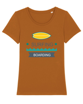 Surfing Boarding Roasted Orange