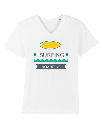 Surfing Boarding White
