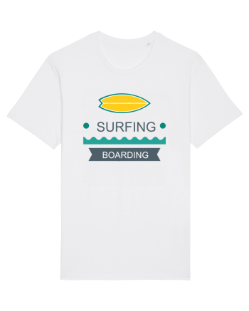 Surfing Boarding White