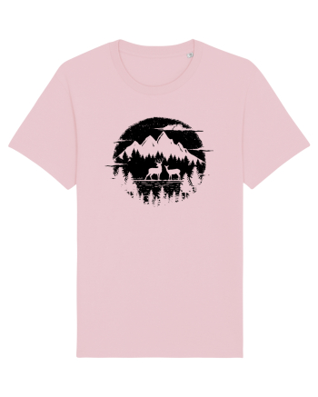 Căprioarele și Lacul din Padure Cotton Pink