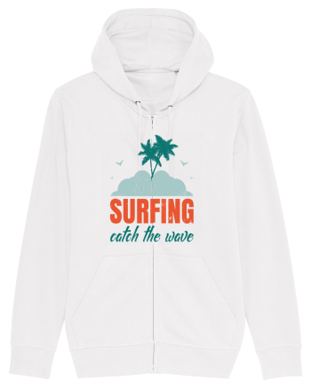 Surfing Catch The Wave White