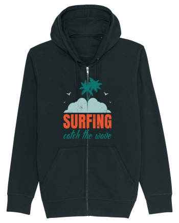 Surfing Catch The Wave Black