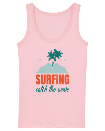 Surfing Catch The Wave Cotton Pink