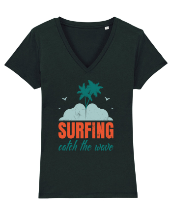 Surfing Catch The Wave Black