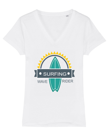 Surfing Wave Rider White