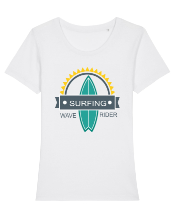 Surfing Wave Rider White
