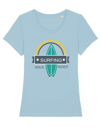 Surfing Wave Rider Sky Blue