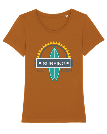 Surfing Wave Rider Roasted Orange