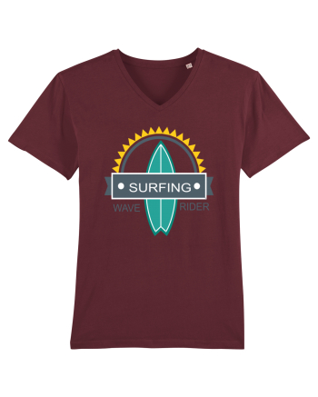 Surfing Wave Rider Burgundy