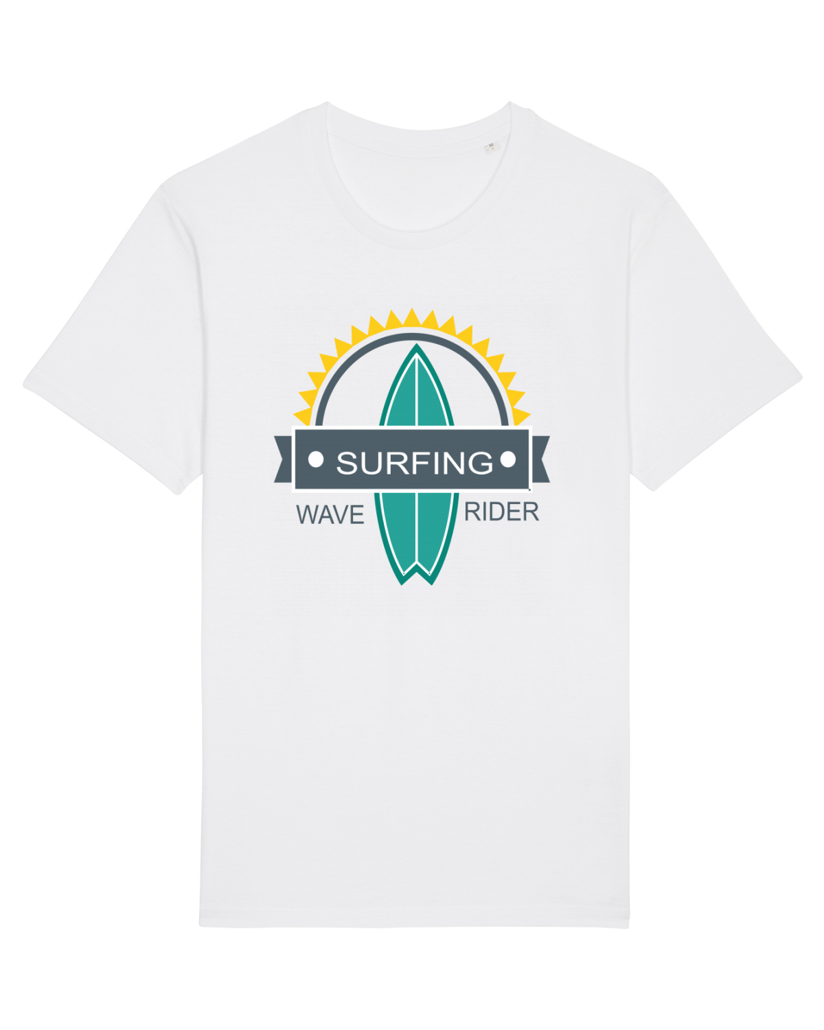 Tricou mânecă scurtă Unisex Rocker White