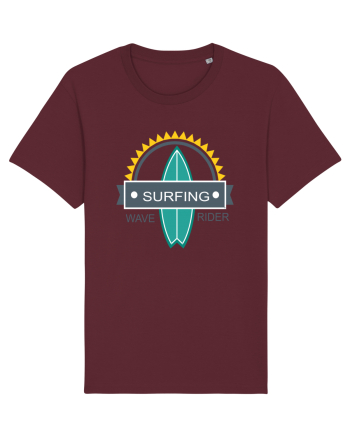 Surfing Wave Rider Burgundy
