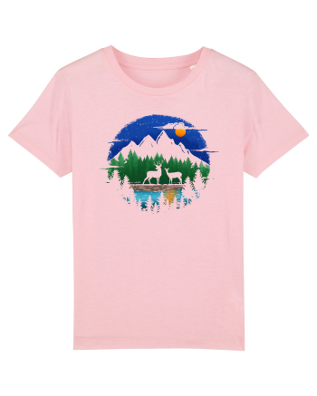 Căprioarele și Lacul din Padure Cotton Pink