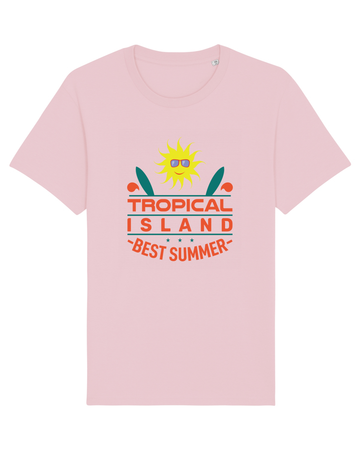 Tricou mânecă scurtă Unisex Rocker Cotton Pink