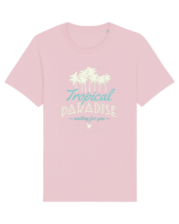 Tropical Paradise Waiting For You Cotton Pink