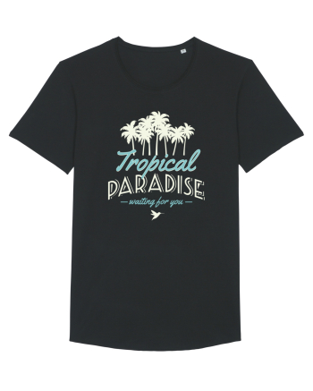 Tropical Paradise Waiting For You Black
