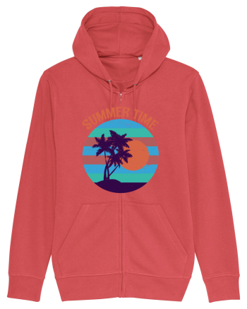 Vintage Summer Sunset Carmine Red