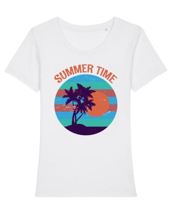 Vintage Summer Sunset White