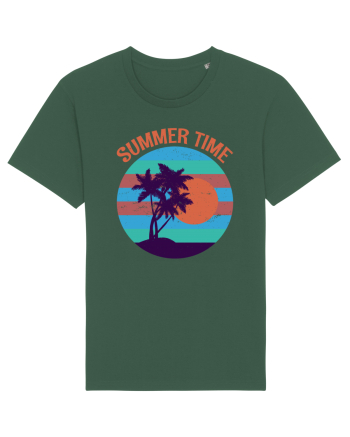 Vintage Summer Sunset Bottle Green
