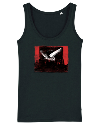 owl flying over the city, feel free Black