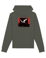 owl flying over the city, feel free Hanorac Unisex Drummer
