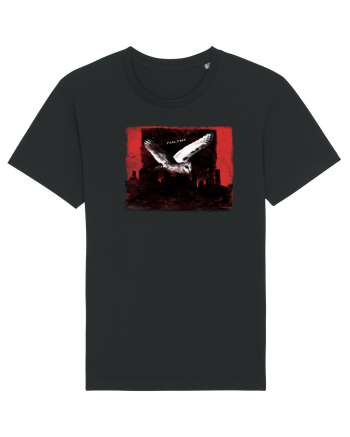 owl flying over the city, feel free Black