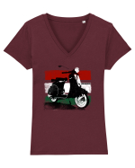 vespa Tricou mânecă scurtă guler V Damă Evoker