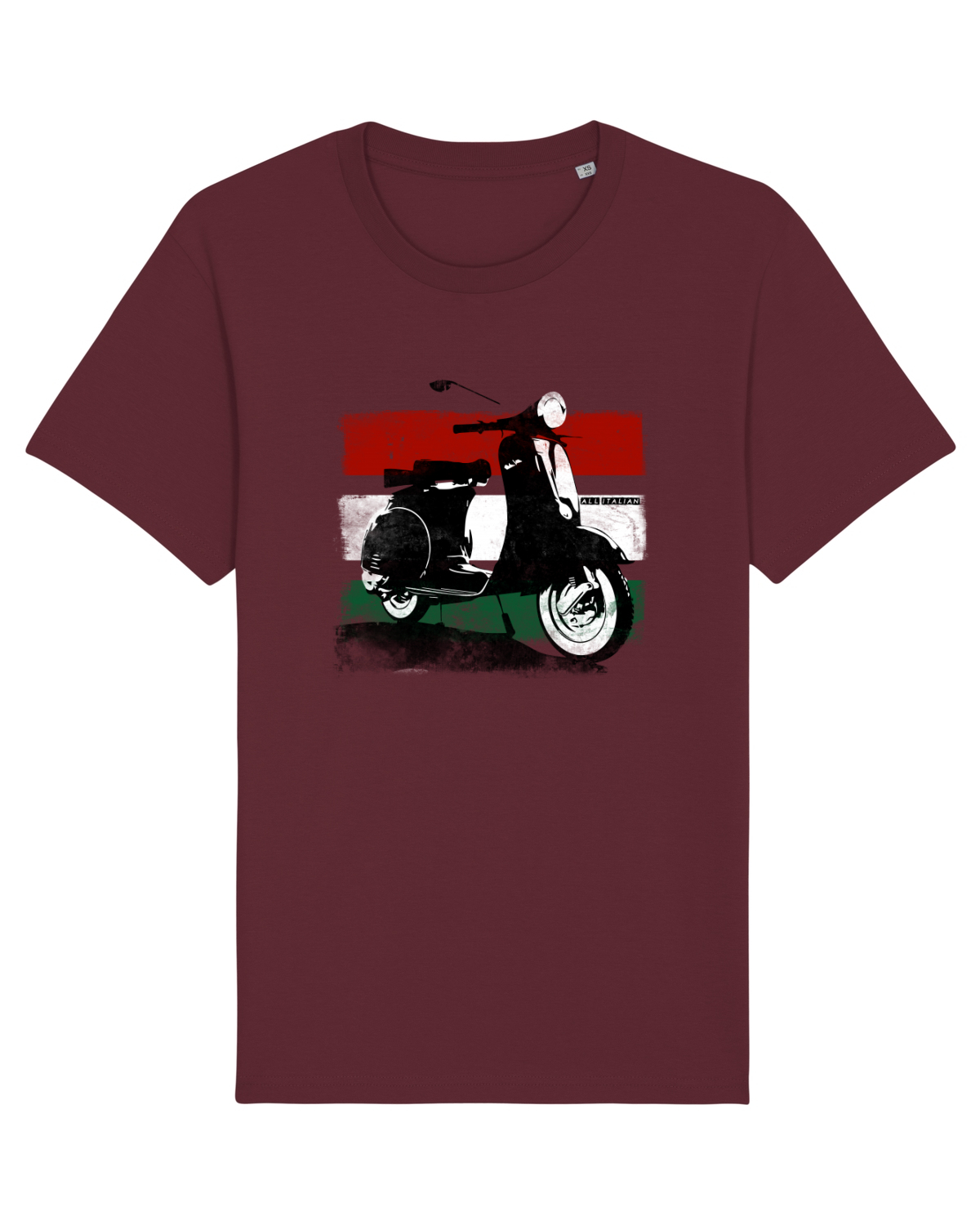 Tricou mânecă scurtă Unisex Rocker Burgundy