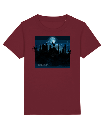 cat in night Burgundy