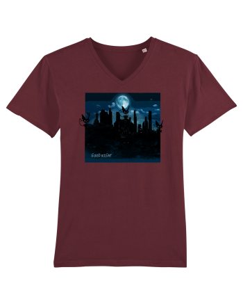 cat in night Burgundy