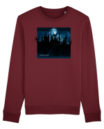 cat in night Bluză mânecă lungă Unisex Rise