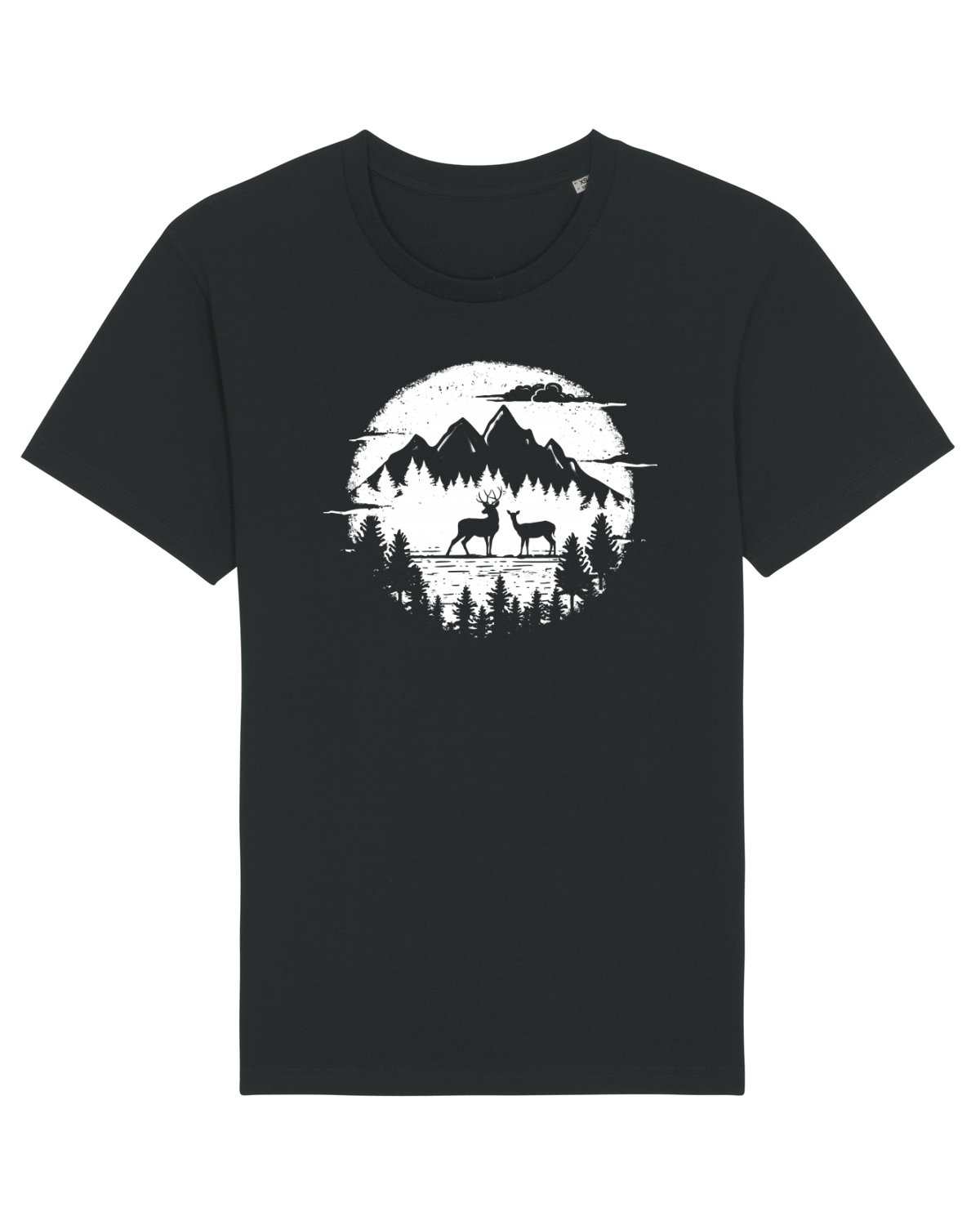 Tricou mânecă scurtă Unisex Rocker Black