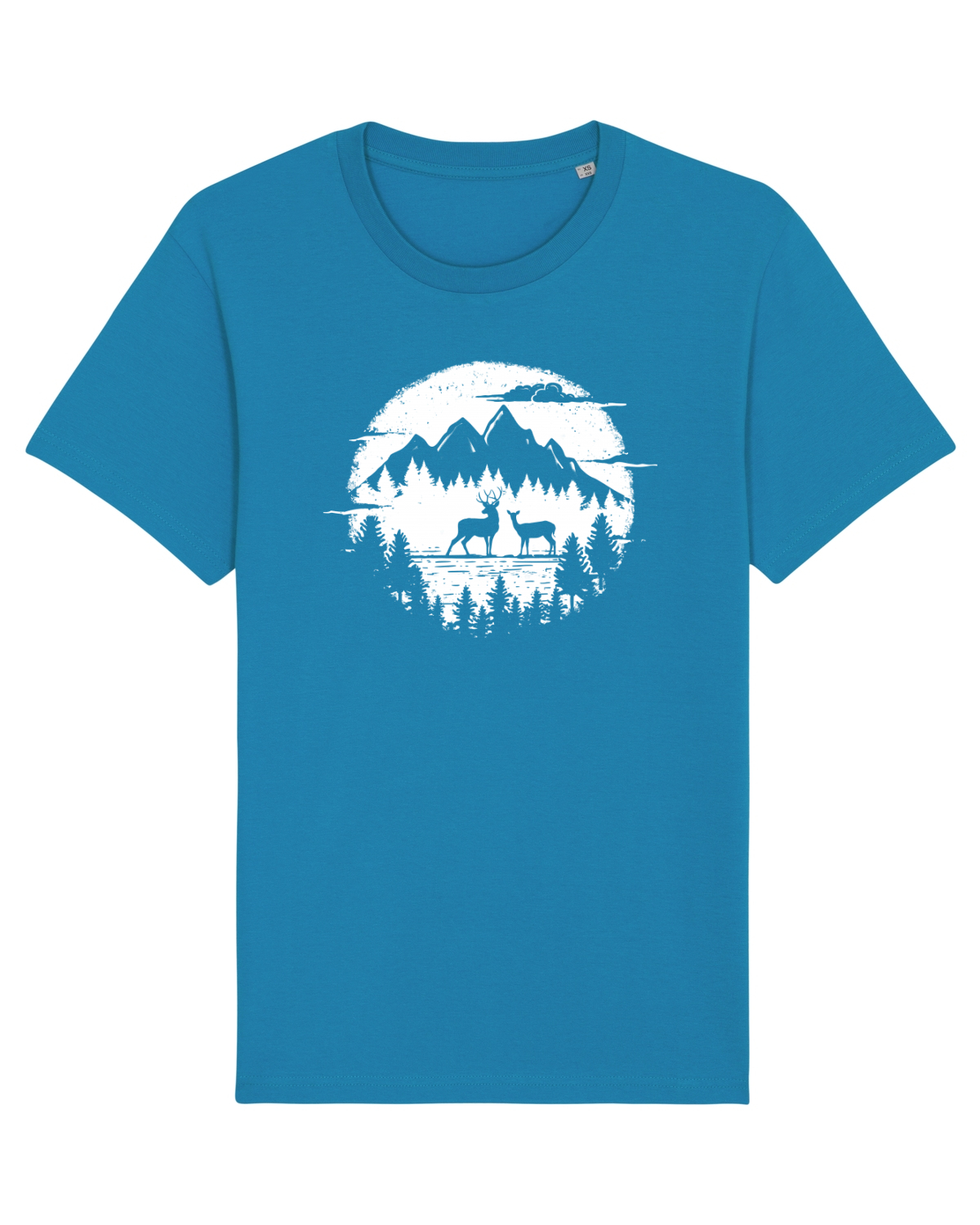Tricou mânecă scurtă Unisex Rocker Azur