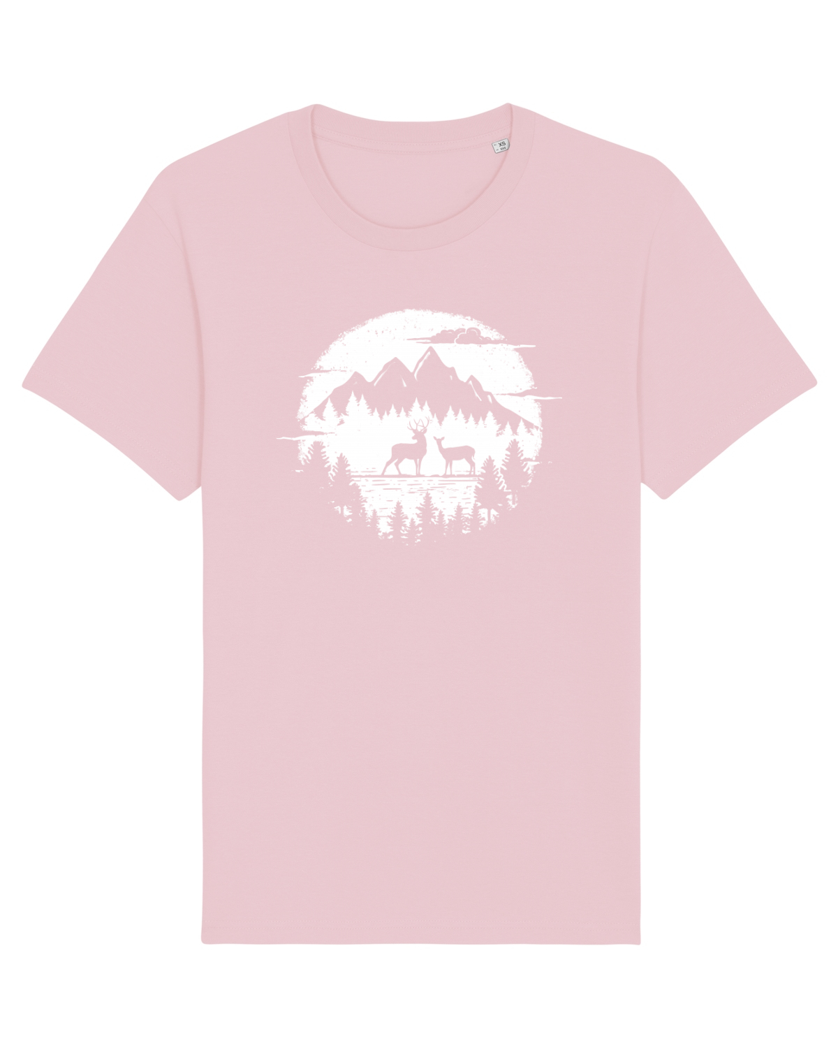 Tricou mânecă scurtă Unisex Rocker Cotton Pink