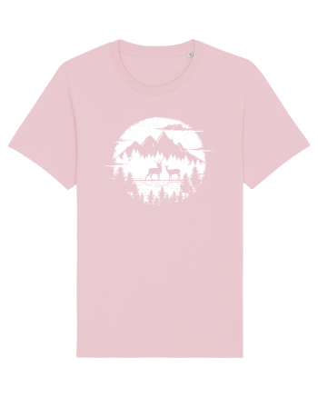 Căprioarele și Lacul din Padure Cotton Pink