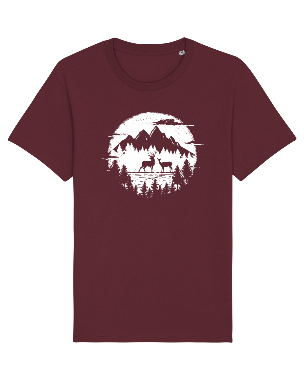 Tricou mânecă scurtă Unisex Rocker Burgundy