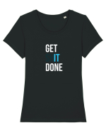 Get It Done Tricou mânecă scurtă guler larg fitted Damă Expresser