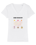 Choose your destiny Tricou mânecă scurtă guler V Damă Evoker